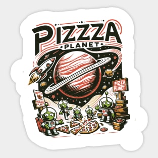 Pizza Planet Tribute - Fan Movie Theater Pizza Planet Movie Tribute - Pizza Planet best Tribute and Designs Piza Pitza Pitsa Planet Tribute - Pizza Lover Pizza Slice - Pizza and Chill Sticker